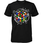 Rubik Cube T-Shirt Zauber Kult Retro Oldschool Würfel Fun 90er Trend Magic Nerd