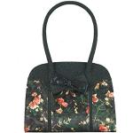 Marineblaue Blumenmuster Retro Ruby Shoo Tote Bags & Henkeltaschen für Damen 