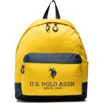 Reduzierte Gelbe U.S. Polo Assn. Herrenrucksäcke aus Leder mit Laptopfach 
