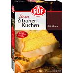 RUF Zitronen-Kuchen, fruchtig-frische Backmischung mit Zitronen-Aroma für einen leckeren Rührkuchen, mit Zitronen-Glasur, 8 x 500g