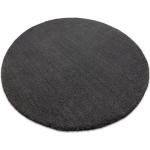 Graue Runde Runde Teppiche 120 cm aus Textil maschinenwaschbar 