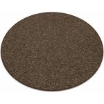 Braune Runde Runde Teppiche 170 cm aus Polypropylen 