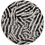 Schwarze Moderne Rugvista Runde Runde Teppiche 240 cm aus Polyester 