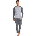 Graue Pyjamas lang für Herren Größe M 2-teilig für den für den Winter 