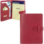 Rote Schreibmappen & Collegemappen DIN A4 aus Leder 