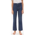 Reduzierte Blaue Armedangels Bio Nachhaltige High Waist Jeans mit Reißverschluss aus Baumwolle für Damen Größe XS Weite 28, Länge 32 