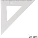 Rumold Zeichendreieck 45° transparent 25 cm