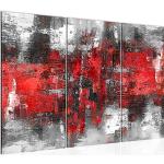 Rote Mehrteilige Leinwandbilder 80x120 3-teilig 