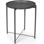 Reduzierte Graue Moderne Runde Runde Tische aus Metall Höhe 50-100cm 