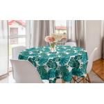 Cyanblaue Abakuhaus Runde Runde Tischdecken 150 cm aus Polyester 