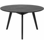 Schwarze Retro Topdesign Runde Runde Tische 53 cm furniert aus Massivholz Breite 50-100cm, Höhe 50-100cm, Tiefe 50-100cm 