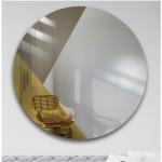 Braune Runde Badspiegel & Badezimmerspiegel 60 cm 