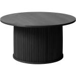 Schwarze Skandinavische Topdesign Runde Runde Couchtische 45 cm lackiert aus MDF Breite 50-100cm, Höhe 0-50cm, Tiefe 50-100cm 