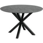 Schwarze Möbel Kraft Runde Runde Esstische aus Keramik Breite 100-150cm, Höhe 50-100cm 