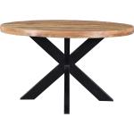 Braune Industrial Möbel Exclusive Runde Küchentische rund 130 cm aus Massivholz Breite 100-150cm, Höhe 50-100cm, Tiefe 100-150cm 