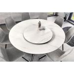 Weiße Moderne Riess Ambiente Runde Runde Glastische 150 cm aus Keramik Breite 100-150cm, Höhe 50-100cm, Tiefe 100-150cm 