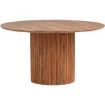 Hellbraune Moderne Möbel Exclusive Runde Küchentische rund 120 cm lackiert aus Massivholz mit Schweizer Kante Breite 100-150cm, Höhe 50-100cm, Tiefe 100-150cm 