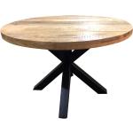Braune Moderne Möbel Exclusive Runde Küchentische rund 120 cm aus Massivholz Breite 100-150cm, Höhe 50-100cm, Tiefe 100-150cm 