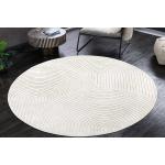 Reduzierte Beige Moderne Riess Ambiente Runde Runde Teppiche 160 cm aus Textil 