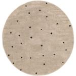 Hellbraune Moderne Rugvista Runde Shaggy Teppiche 250 cm aus Polypropylen 