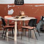 Hellbraune Moderne Basilicana Runde Küchentische rund 200 cm lackiert aus Massivholz ausziehbar Breite 150-200cm, Höhe 50-100cm, Tiefe 100-150cm 