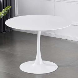 Runder Tisch in Weiß Retrostil