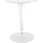 Weiße Kartell Dr. Yes Runde Runde Tische 65 cm Höhe 50-100cm, Tiefe 50-100cm 