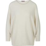 Weiße Include Rundhals-Ausschnitt Kaschmir-Pullover aus Wolle maschinenwaschbar für Damen Größe XL 