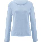 Hellblaue Peter Hahn Rundhals-Ausschnitt Kaschmir-Pullover maschinenwaschbar für Damen Größe XL 
