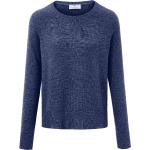 Blaue Peter Hahn Rundhals-Ausschnitt Kaschmir-Pullover mit Ländermotiv maschinenwaschbar für Damen Größe XL 