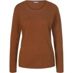 Braune Include Rundhals-Ausschnitt Kaschmir-Pullover aus Wolle maschinenwaschbar für Damen Größe XL 