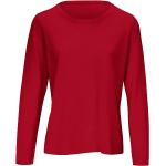 Reduzierte Rote Include Rundhals-Ausschnitt Kaschmir-Pullover aus Wolle maschinenwaschbar für Damen Größe M 