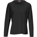 Schwarze Include Rundhals-Ausschnitt Kaschmir-Pullover aus Wolle maschinenwaschbar für Damen Größe L 