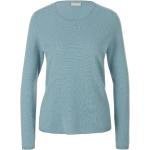 Türkise Include Rundhals-Ausschnitt Kaschmir-Pullover aus Wolle maschinenwaschbar für Damen Größe XL 