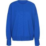 Reduzierte Royalblaue Rundhals-Ausschnitt Kaschmir-Pullover mit Vogel-Motiv mit Glitzer maschinenwaschbar für Damen Übergrößen für den für den Herbst 