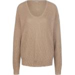 Beige Include Rundhals-Ausschnitt Kaschmir-Pullover aus Wolle maschinenwaschbar für Damen Größe XL 