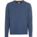 Marineblaue Camel Active Rundhals-Ausschnitt Herrensweatshirts aus Baumwolle Größe L für den für den Herbst 