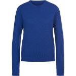Royalblaue Include Rundhals-Ausschnitt Kaschmir-Pullover maschinenwaschbar für Damen Größe L 