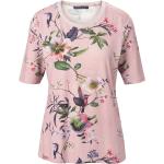 Rosa Halblangärmelige Betty Barclay T-Shirts mit Vogel-Motiv aus Viskose maschinenwaschbar für Damen Größe XL für den für den Sommer 