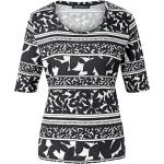 Reduzierte Schwarze Gestreifte Halblangärmelige Betty Barclay T-Shirts aus Jersey maschinenwaschbar für Damen Größe M 