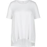 Weiße Halblangärmelige Emilia Lay T-Shirts aus Jersey maschinenwaschbar für Damen 