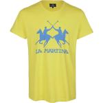 Reduzierte Gelbe Halblangärmelige La Martina T-Shirts aus Jersey maschinenwaschbar für Herren Größe 3 XL 
