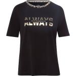 Schwarze Halblangärmelige Marc Cain T-Shirts aus Jersey maschinenwaschbar für Damen Größe M 