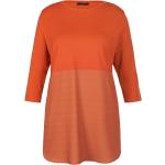 Reduzierte Braune 3/4-ärmelige Emilia Lay Nachhaltige Jerseyshirts aus Jersey maschinenwaschbar für Damen Größe L 