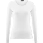 Weiße Langärmelige Bogner Jerseyshirts aus Jersey maschinenwaschbar für Damen Größe L 