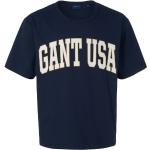 Reduzierte Marineblaue Halblangärmelige Gant T-Shirts aus Jersey maschinenwaschbar für Herren 