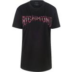 Reduzierte Schwarze Halblangärmelige JOHN RICHMOND T-Shirts mit Glitzer aus Baumwolle Handwäsche für Damen Größe M 