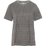 Schwarze Gestreifte Halblangärmelige Bogner T-Shirts aus Baumwolle maschinenwaschbar für Damen Größe L 