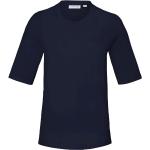 Marineblaue Halblangärmelige Lacoste T-Shirts aus Baumwolle maschinenwaschbar für Damen Größe M 