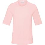Rosa Halblangärmelige Lacoste T-Shirts aus Baumwolle maschinenwaschbar für Damen Größe L 